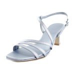 Naturalizer Women's Galaxy Sandal, Light Blue Faux Leather, 9