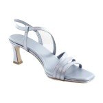 Naturalizer Women's Galaxy Sandal, Light Blue Faux Leather, 9