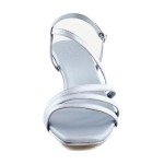 Naturalizer Women's Galaxy Sandal, Light Blue Faux Leather, 9