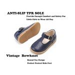 Navy Blue Mary Jane Dress Shoes for Girls