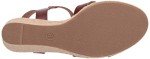 Amazon Essentials Women's Espadrille Wedge Sandal, Brown, 7.5