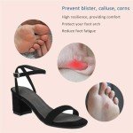 2 Pairs Pigskin High Heel Cushion Inserts, Adhesive Arch Support Sandal Inserts, Anti-Slip Shoe Inserts for Flat Shoe Pain Relief, Leather Cushioning Heel Insoles for Boots Dress Shoes, Gray, S 5-7
