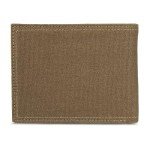 WOLVERINE Men's RFID Blocking Rugged Bifold & Passcase Wallets (Avail Canvas Or Leather), Guardian Cotton-Chestnut, One Size