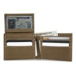 WOLVERINE Men's RFID Blocking Rugged Bifold & Passcase Wallets (Avail Canvas Or Leather), Guardian Cotton-Chestnut, One Size