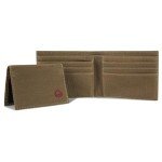 WOLVERINE Men's RFID Blocking Rugged Bifold & Passcase Wallets (Avail Canvas Or Leather), Guardian Cotton-Chestnut, One Size
