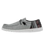 Hey Dude Men's Wally Funk Jacquard Black Aztec Size 9| Men's Loafers | Men's Slip On Shoes | Comfortable & Light-Weight