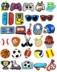 30 PCS Kids' Sports Shoe Charms Set
