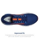 Brooks Men's Glycerin GTS 20 Supportive Running Shoe - Blue Depths/Palace Blue/Orange - 10 Medium