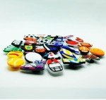 YBW 30-Pieces Shoe Charms Sports for Boys Croc Clogs, Basketball Soccer Softball Baseball Football Shoe Pins Decorations Accessories for Kids Gifts, button 0.47 inch