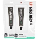 GEAR AID Aquaseal SR Shoe Repair Adhesive For Fixing Holes in Hiking, Work, Boots, Rainboots, Shoes, Soles and Rebuild Heels, Clear, 2 Pack