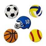 30 PCS Kids' Sports Shoe Charms Set