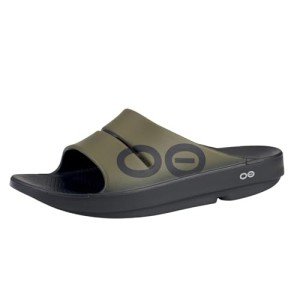 OOFOS OOahh Sport Recovery Slide, Tactical Green - Women’s Size 14, Men’s Size 12