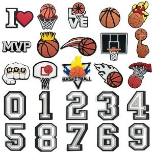 Basketball-Themed Shoe Charms for Everyone