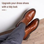 INMAKER No Tie Dress Shoe Laces for Men, Waxed Thin Oxford Round Shoelaces