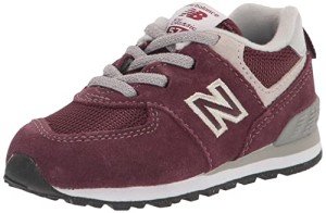 New Balance 574 V1 Bungee Sneaker, Burgundy/White