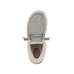 Hey Dude Wendy Funk Wool Grey Size 8 | Women's Loafers | Women's Slip On Shoes | Comfortable & Light Weight
