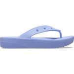 Crocs Women's Classic Flip Flops, Platform Sandals, Moon Jelly, Numeric_9