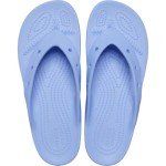 Crocs Women's Classic Flip Flops, Platform Sandals, Moon Jelly, Numeric_9