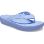 Crocs Women's Classic Flip Flops, Platform Sandals, Moon Jelly, Numeric_9
