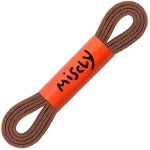 Miscly Flat Dress Shoe laces for Chukka Desert Boot, Dress Shoes and Dress Boots [1 Pair] 3/16” thin, 100% Cotton (27″, Brown)