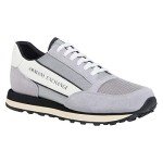 AX Armani Exchange Men's Light Grey Sneakers