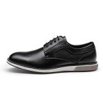 Bruno Marc Men's Plain Toe Casual Oxford Shoes Business Formal Derby Dress Sneakers Black, Size 12, SBOX223M