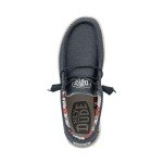 Hey Dude Men's Wally Canvas Stretch Blue Size 11 | Men's Shoes | Men Slip-on Loafers | Comfortable & Light-Weight