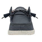 Hey Dude Men's Wally Canvas Stretch Blue Size 11 | Men's Shoes | Men Slip-on Loafers | Comfortable & Light-Weight