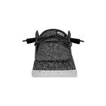 Hey Dude Women's Moccasin Wendy Sport Knit, Black/White, 8