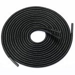 Handshop 3 Pairs Dress Shoe Laces for Men, Replacement Shoelaces for Dress Shoes, Waxed Round Shoe Strings for Women’s Oxford Shoes and Chukka(Black, 27.4")