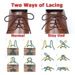 Handshop 3 Pairs Dress Shoe Laces for Men, Replacement Shoelaces for Dress Shoes, Waxed Round Shoe Strings for Women’s Oxford Shoes and Chukka(Black, 27.4")