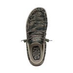 Hey Dude Men's Wally Sox Woodland Camo Size 9| Men's Loafers | Men's Slip On Shoes | Comfortable & Light-Weight