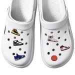 MEIEST 23 PCS Basketball Shoe Charms, Sports PVC Slippers Shoe Decoration for Boys Man,Cute Bracelet Wristband Accessories,Party Favors