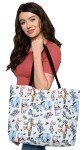 Disney Winnie the Pooh Tote Bag for Women, Eeyore Piglet Tigger Floral Print Lightweight Travel Bag, Large Canvas Purse, Outfit Accessory, Work Tote, Everyday Carry-All Tote
