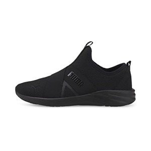 PUMA Womens Better Foam Prowl Slip On Cross Trainer, PUMA Womens Black-PUMA Womens Black, 7.5