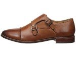 Florsheim® Montinaro Double Monk Strap Shoes for Men – Leather Upper – Man-Made Outsole – Adjustable Buckle Saddle Tan Smooth 8 M (D)