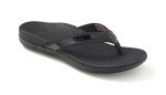 Vionic Tide II - Women's Leather Orthotic Sandals - Orthaheel Black - 9 Medium