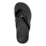 Vionic Tide II - Women's Leather Orthotic Sandals - Orthaheel Black - 9 Medium