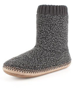 cosyone1997 Cozy Boot Slippers for Men Indoor, Fuzzy House Shoes with Non Slip Gripper Soles, Soft Warm Moccasin Socks, Winter Gifts for Christmas Unique, Grey Adult Size 10-11