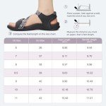 MEGNYA Sport Sandals for Womens, Walking Casual Adjustable Sandals with Cushion Rubber Sole Camouflage Size 8.5