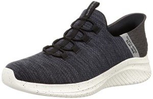 Skechers Men's Ultra Flex 3.0 Right Away Hands Free Slip-in Sneaker Loafer, Black, 10.5