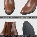 COASIS Women's Chelsea Boots Chunky Block Heel Slip On Ankle Booties with Elastic Sided