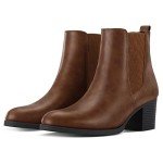 COASIS Women's Chelsea Boots Chunky Block Heel Slip On Ankle Booties with Elastic Sided