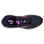 Brooks Women's Adrenaline GTS 22 Supportive Running Shoe - Black/Purple/Coral - 8.5 Medium