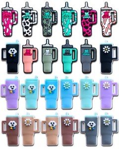 Tashrasia Bottle Shoe Charms for Clogs Sandals Bracelet Wristband Slippers Water Shoes, Sports Drink Shoe Decoration Charms (24)