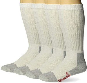 Wrangler Men's Riggs Work Socks (4 Pairs) - White