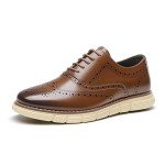 Bruno Marc Men's Wingtip Casual Dress Sneakers