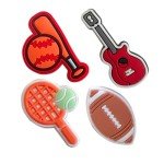 monochef Shoe Charms for Boys Teens: 35pcs Cute Shoe Decoration Charms for Shoes Bracelet Wristband Clog Sandals Party Favors Gifts Kids Adults Basketball Soccer Game Sports