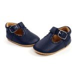 RVROVIC Baby Girl Moccasins Princess Sparkly Mary Jane Dresses Shoes Premium Lightweight Soft Sole Crib Shoes Toddler Shoes(6-12 Months Infant,A1-Royal Blue)