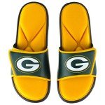 FOCO Green Bay Packers NFL Mens Foam Sport Slide - L